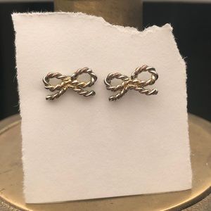 braided bow 🎀 stud earrings